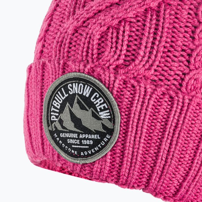 Žieminė kepurė Pitbull West Coast Beanie Snow Crew pink 4