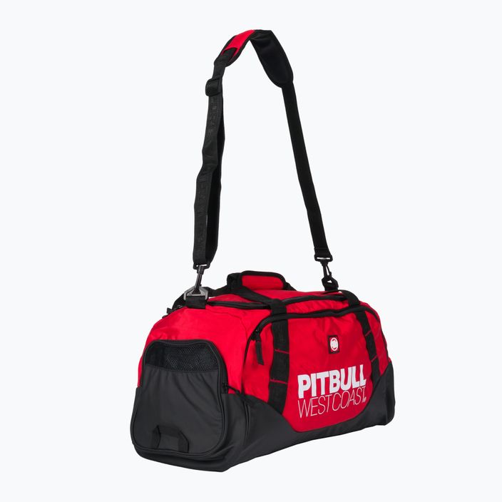 Pitbull West Coast TNT Sports 50 l vyrų treniruočių krepšys juodas/raudonas 2