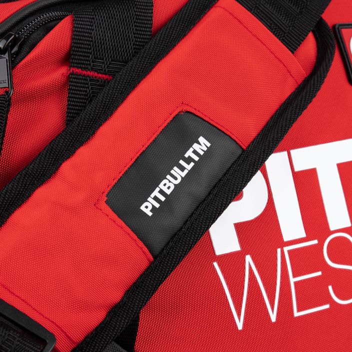 Pitbull West Coast TNT Sports 50 l vyrų treniruočių krepšys juodas/raudonas 10