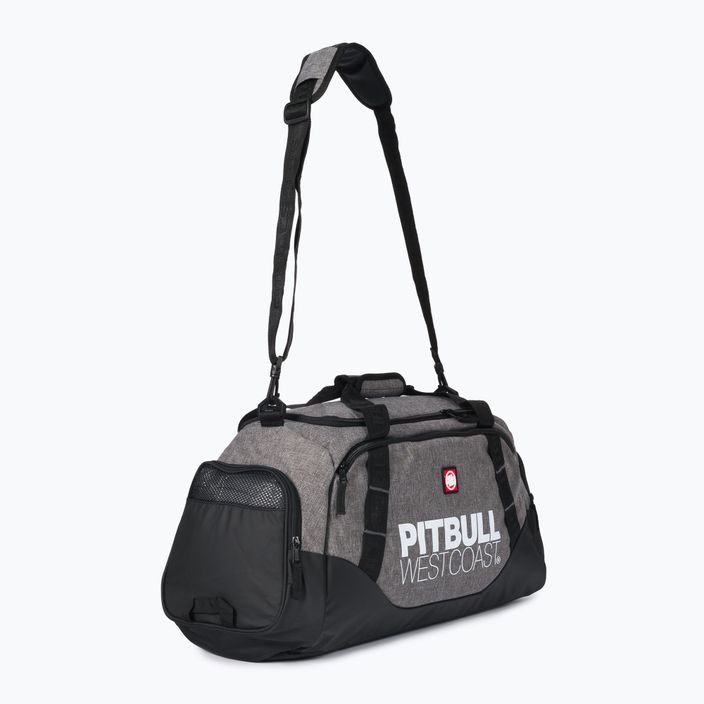 Pitbull West Coast TNT Sports 50 l juodas/pilkas melanžas vyriškas sportinis krepšys 2