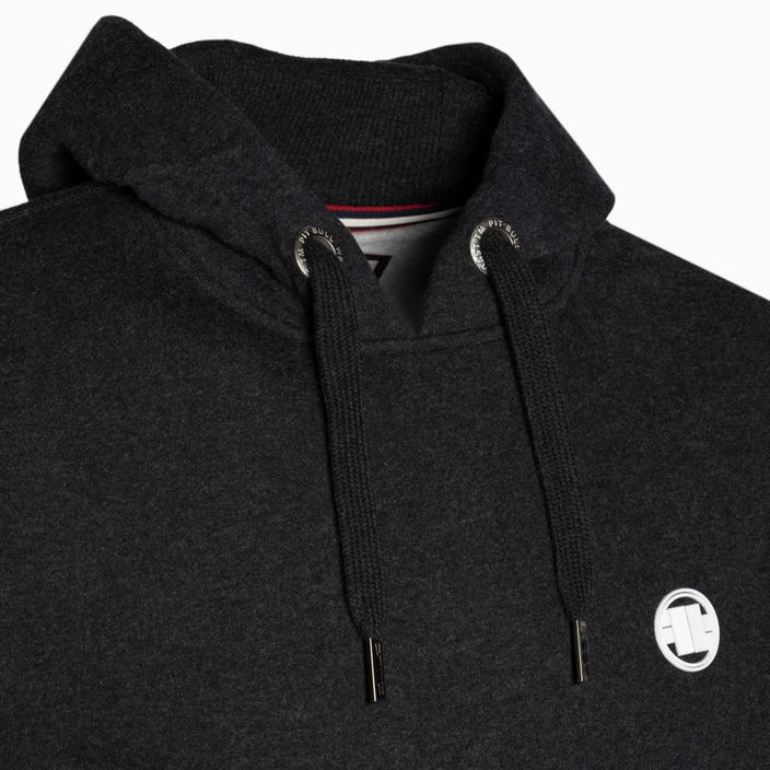 Vyriški Pitbull West Coast džemperiai su gobtuvu ir logotipu Small Logo 21, medžio anglies spalvos 3