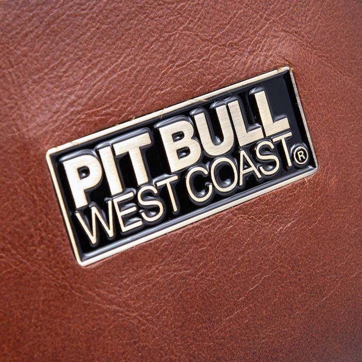 Pitbull West Coast Original Leather Brant rudos spalvos vyriška piniginė 10
