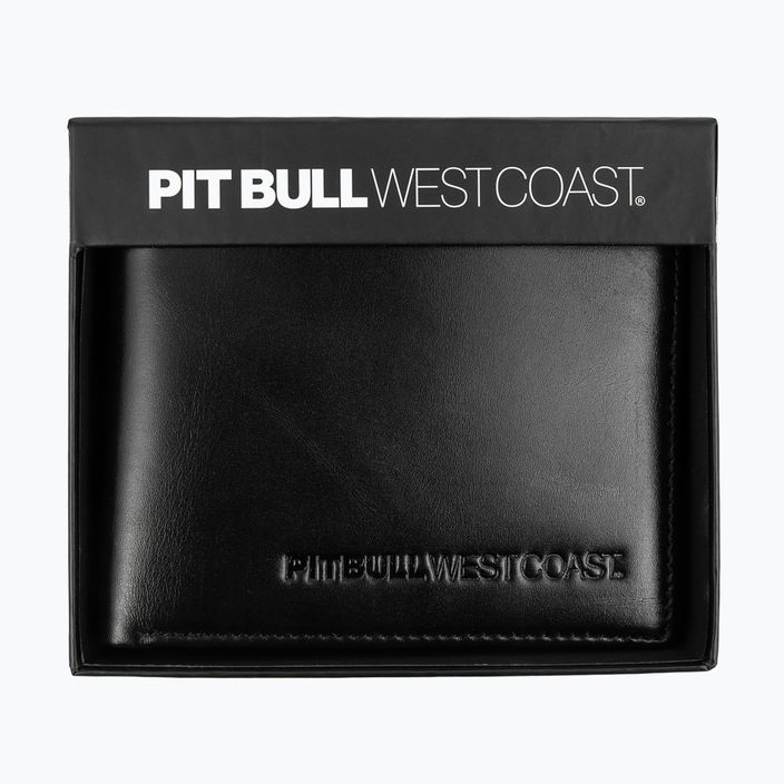 Pitbull West Coast Embosed Leather National City juoda vyriška piniginė 7