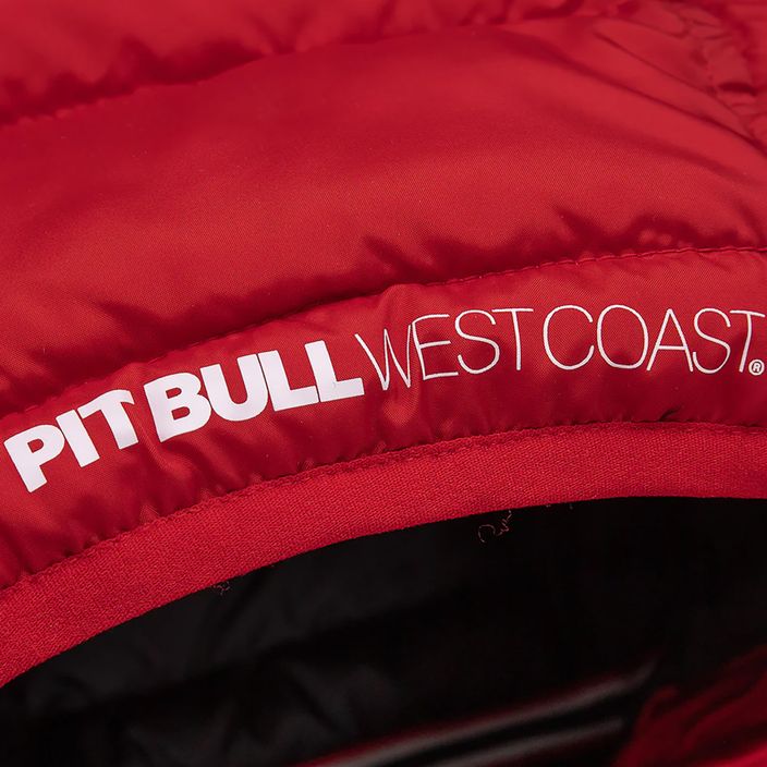 Vyriška žieminė striukė Pitbull West Coast Padded Hooded Seacoast raudona 7