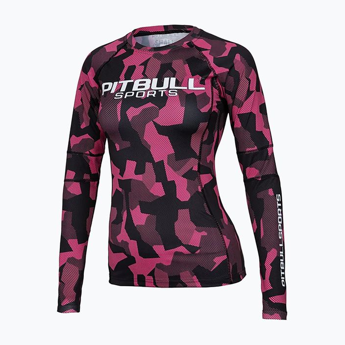 Pitbull West Coast moteriškas marškinėliai su ilgomis rankovėmis L-S Rash Dillard pink camo