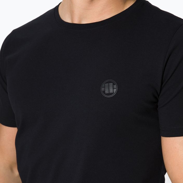 Pitbull West Coast vyriški marškinėliai Slim Fit Lycra Small Logo juodi 4