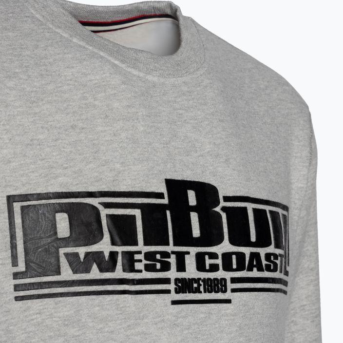 Vyriški Pitbull West Coast Crewneck Classic Boxing 21 pilkos/melsvos spalvos džemperis 3