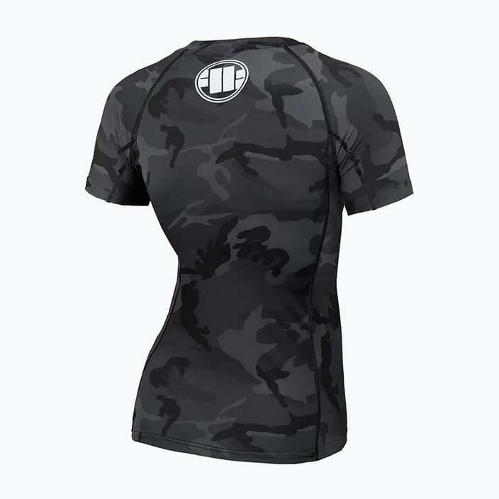 Pitbull West Coast moteriškas marškinėlis Rash T-S All black camo rashguard 2