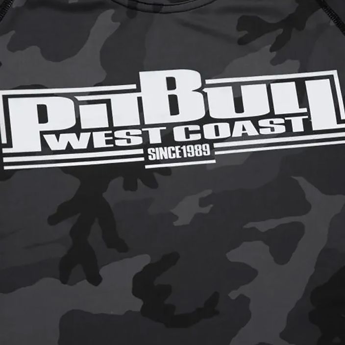 Pitbull West Coast moteriškas marškinėlis Rash T-S All black camo rashguard 3