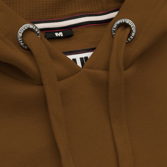 Vyriški Pitbull West Coast džemperiai su gobtuvu ir mažu logotipu rudos spalvos 6