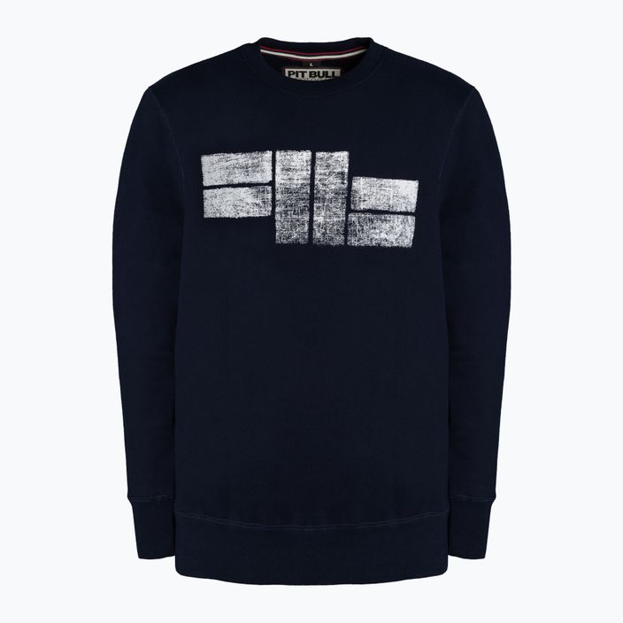 Vyriški Pitbull West Coast Crewneck Classic Logo džemperiai tamsiai tamsiai mėlynos spalvos