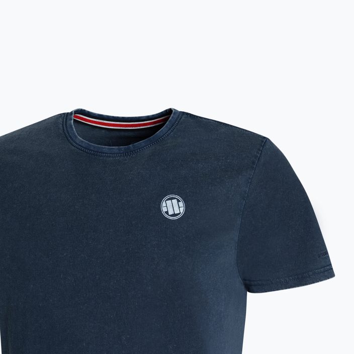 Vyriški marškinėliai Pitbull West Coast T-Shirt Small Logo Denim Washed 190 dark navy 3