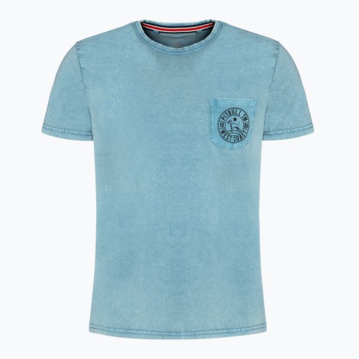 Vyriški marškinėliai Pitbull West Coast Circle Dog šviesiai mėlynos spalvos