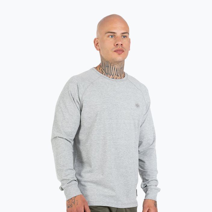 Vyriški Pitbull West Coast Small Logo Spandex 210 pilki/melanžiniai džemperiai