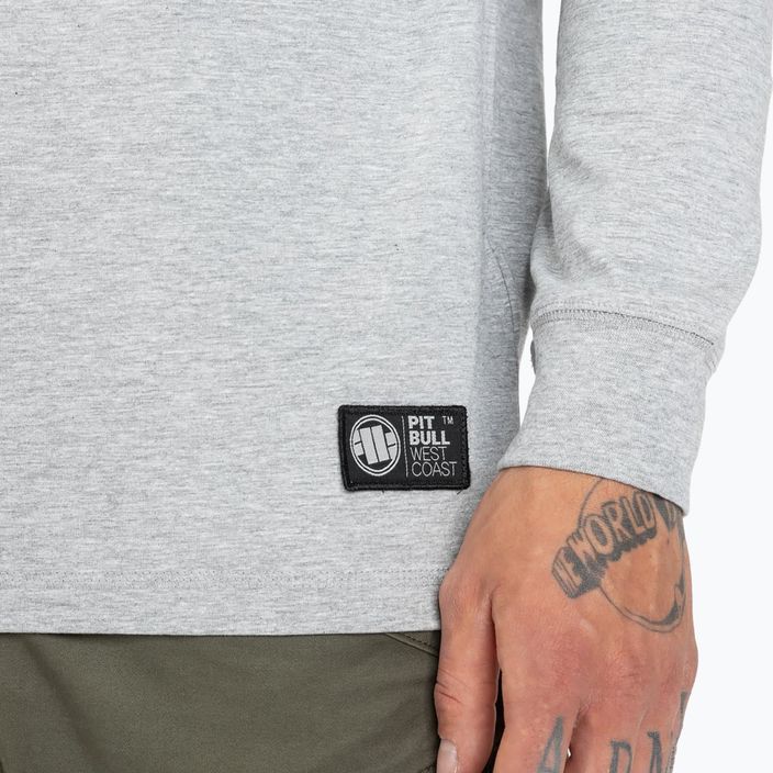 Vyriški Pitbull West Coast Small Logo Spandex 210 pilki/melanžiniai džemperiai 4