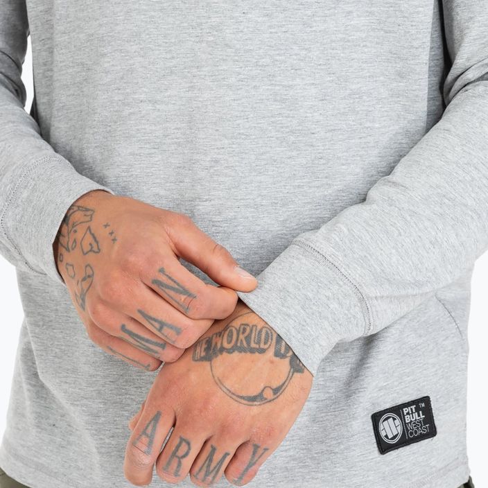 Vyriški Pitbull West Coast Small Logo Spandex 210 pilki/melanžiniai džemperiai 5