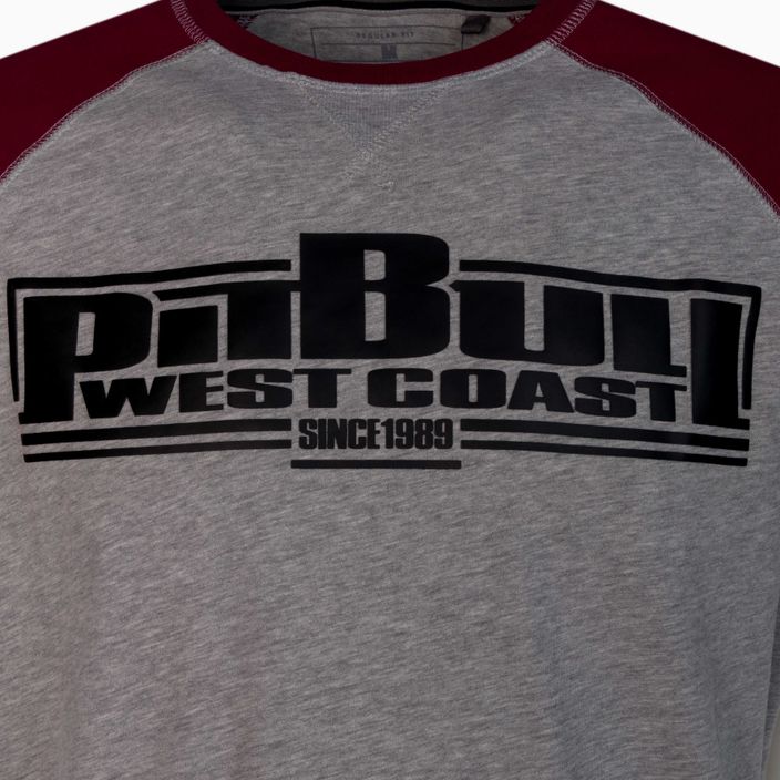 Pitbull West Coast vyriški marškinėliai Boxing 210 bordo spalvos 3