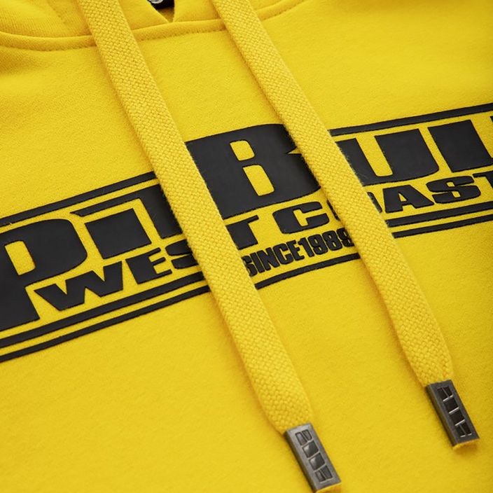 Pitbull West Coast Classic Boxing 2 geltonas moteriškas džemperis su gobtuvu 6
