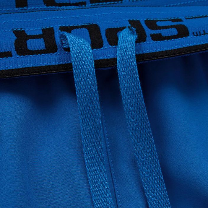 Pitbull West Coast Performance Small Logo mėlyni vyriški treniruočių šortai 4