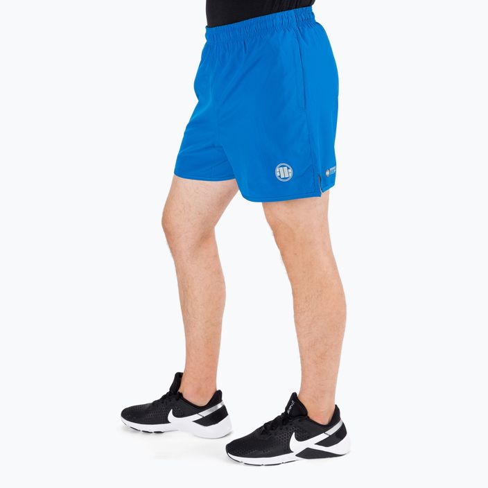 Pitbull West Coast Performance Small Logo mėlyni vyriški treniruočių šortai 6