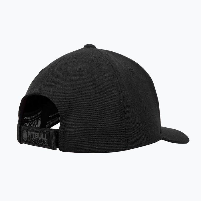 Vyriška kepuraitė su snapeliu Pitbull West Coast Snapback Hook & Loop ,,3D Metal Logo" black 2