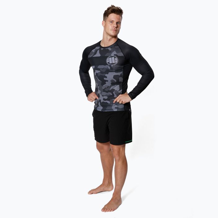 Pitbull West Coast vyriškas marškinėliai su ilgomis rankovėmis L-S Rash Dillard Camo Grey By Casino grey camo 2