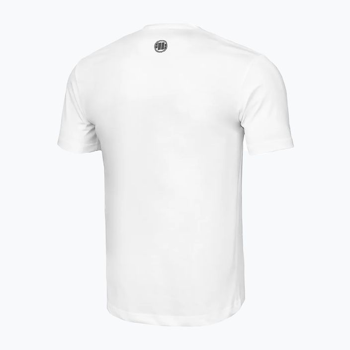 Pitbull West Coast vyriški Hilltop 140 GSM balti marškinėliai 2