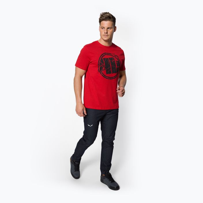 Pitbull West Coast Scratch 170 GSM raudoni vyriški marškinėliai 2