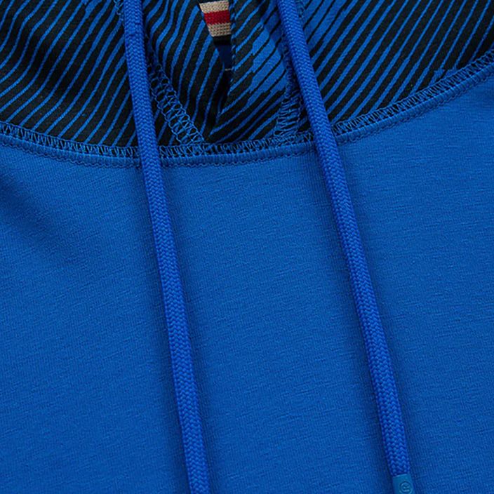 Vyriška Pitbull West Coast Mercado maža emblema 210 GSM karališkai mėlyna ilgomis rankovėmis 4
