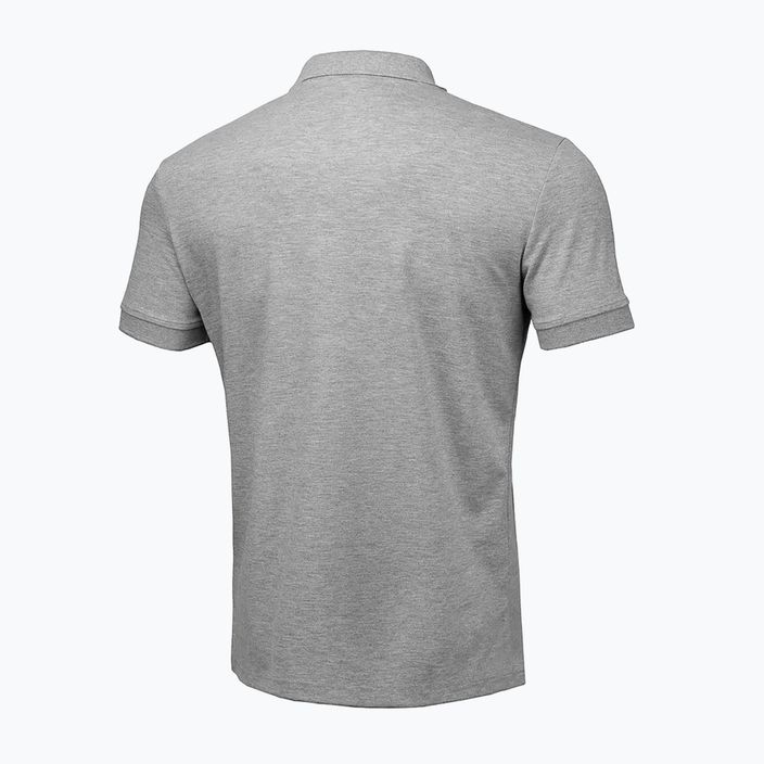 Vyriški Pitbull West Coast Polo marškinėliai su logotipu 210 GSM pilka/melanžinė 2