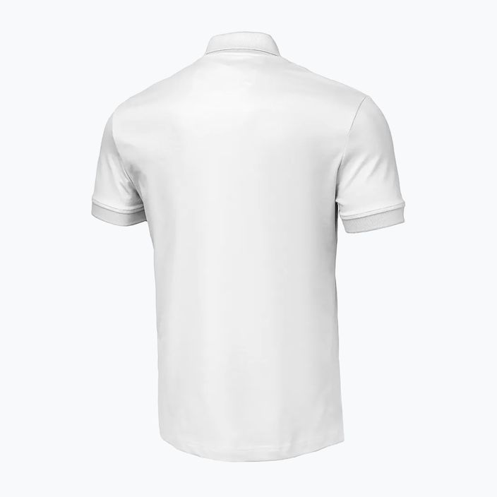 Vyriški Pitbull West Coast Polo marškinėliai su logotipu 210 GSM balti 2