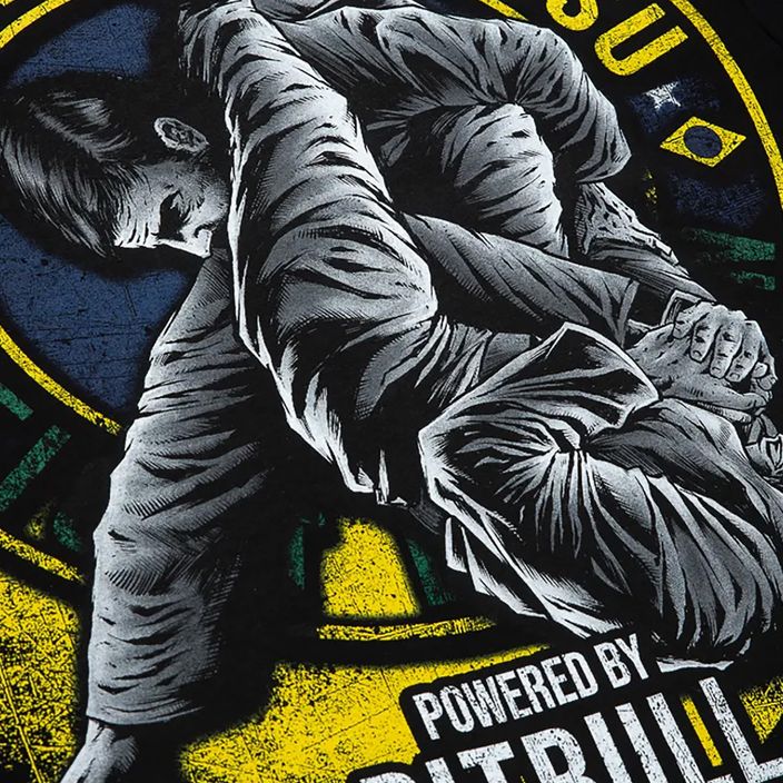 Pitbull West Coast Brazilian Jiu Jitsu vyriški marškinėliai juodi 5