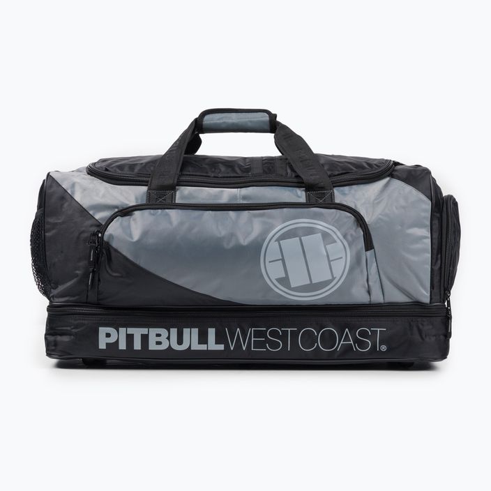 Pitbull West Coast Big Logo TNT 100 l juodas/pilkas vyriškas treniruočių krepšys