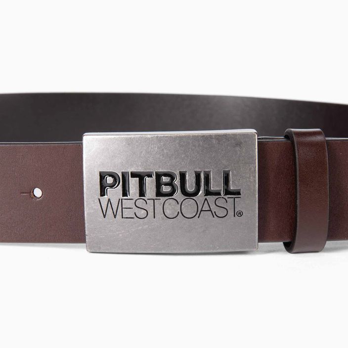 Pitbull West Coast vyriškas diržas Original Leather TNT brown 2