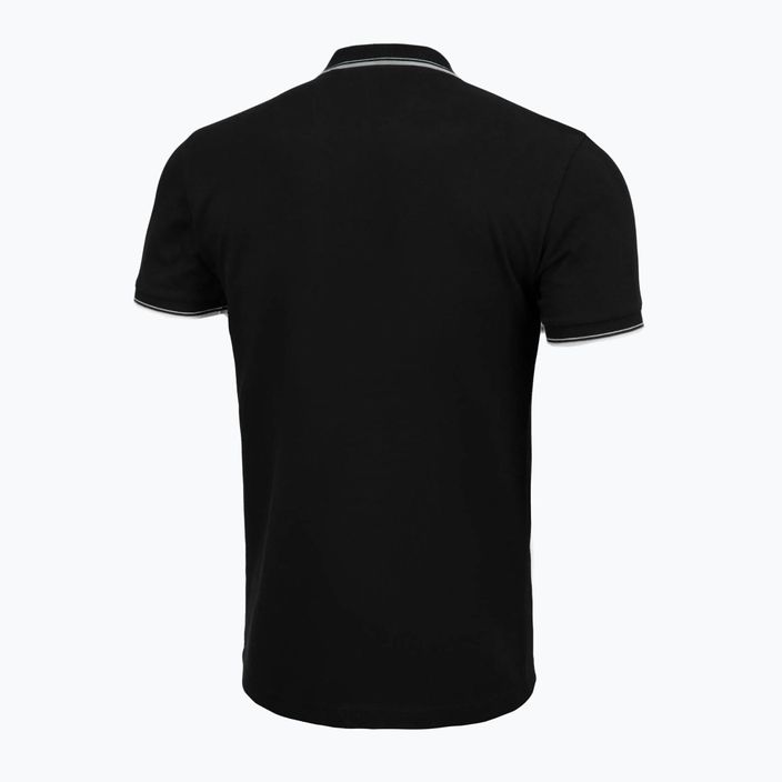Vyriški polo marškinėliai Pitbull West Coast Polo Pique Stripes Regular black 5