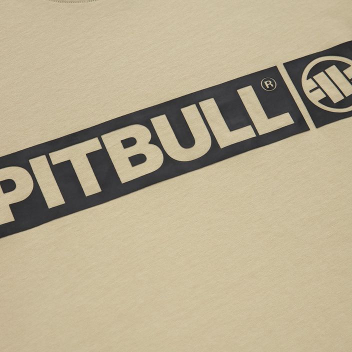 Pitbull West Coast vyriški T-S Hilltop 170 smėlio spalvos marškinėliai 3