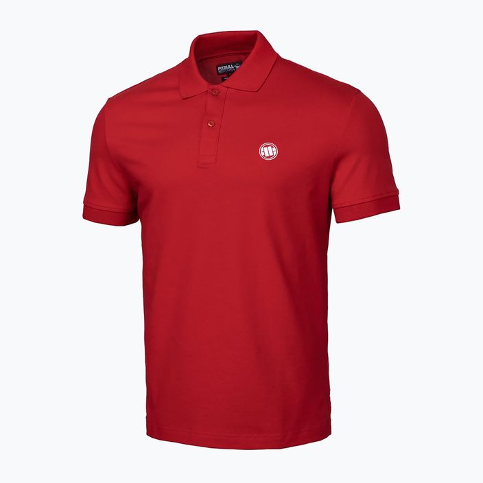Vyriški Pitbull West Coast Polo marškinėliai Pique Regular red