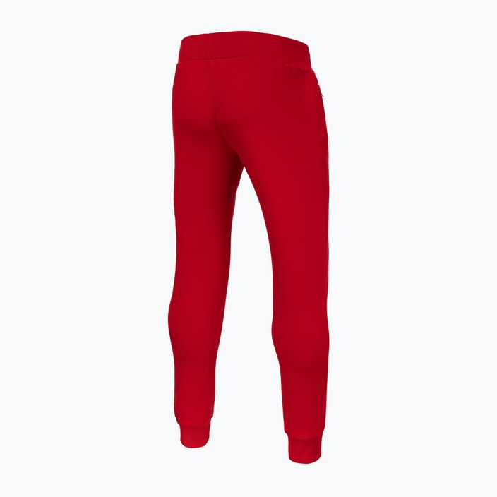 Pitbull West Coast vyriškos New Hilltop Jogging kelnės raudonos spalvos 4