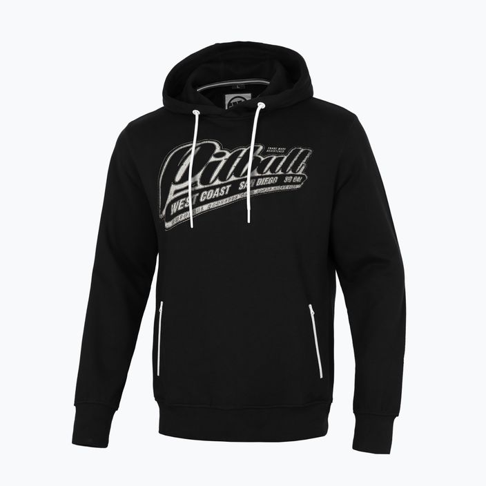 Vyriški Pitbull West Coast Black Brand džemperiai su gobtuvu bordo spalvos 4
