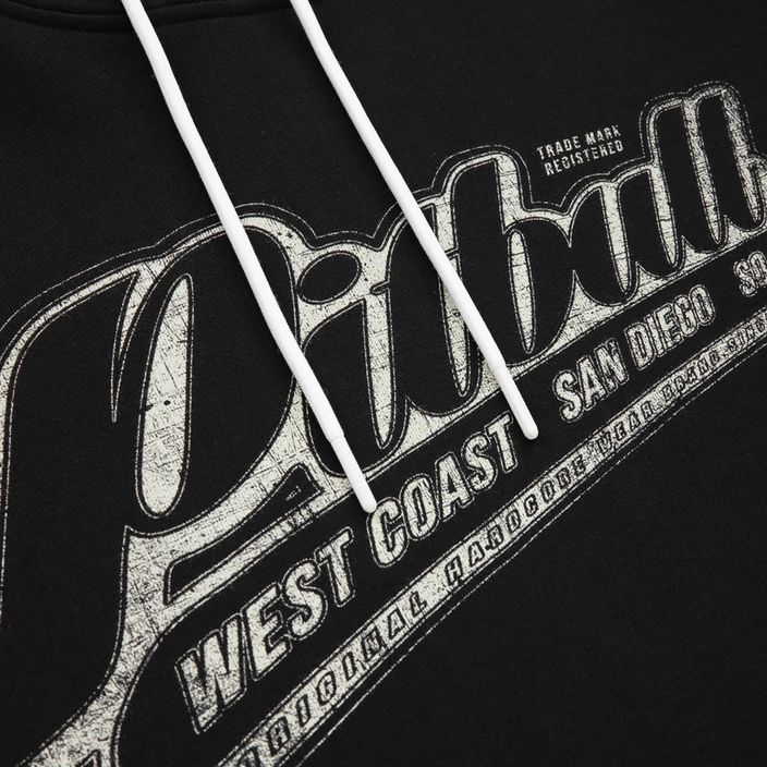 Vyriški Pitbull West Coast Black Brand džemperiai su gobtuvu bordo spalvos 6