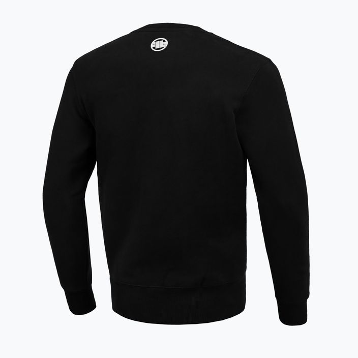 Vyriški Pitbull West Coast Steel Logo Crewneck džemperiai juodi 4