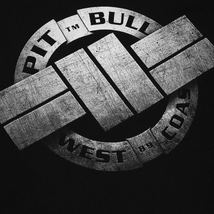 Vyriški Pitbull West Coast Steel Logo Crewneck džemperiai juodi 6