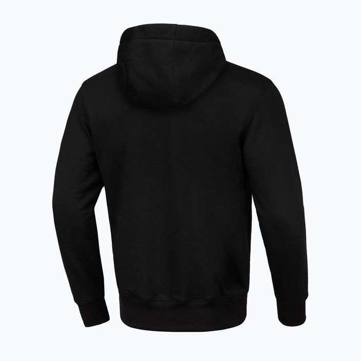 Vyriški Pitbull West Coast Steel Logo džemperiai su gobtuvu, juodi 2