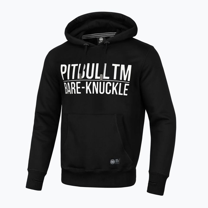 Vyriški Pitbull West Coast Bare Knuckle džemperiai su gobtuvu, juodi
