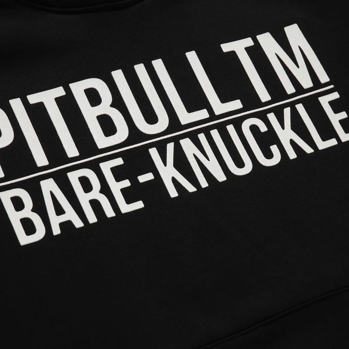 Vyriški Pitbull West Coast Bare Knuckle džemperiai su gobtuvu, juodi 4