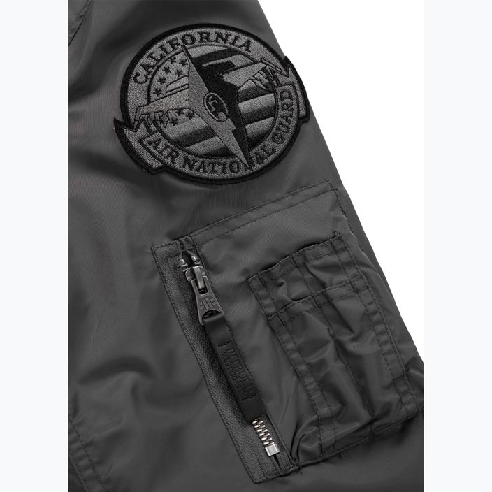 Pitbull West Coast vyriška striukė su gobtuvu Starwood 2 Flight jacket graphite 8