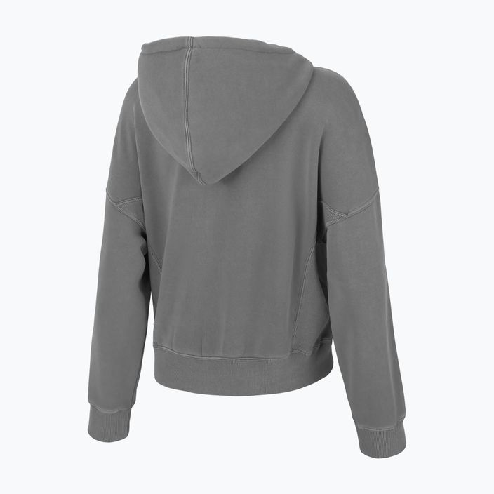 Pitbull West Coast moteriškas džemperis Manzanita Washed Hooded Zip grey 4