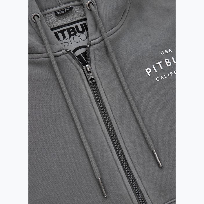 Pitbull West Coast moteriškas džemperis Manzanita Washed Hooded Zip grey 5