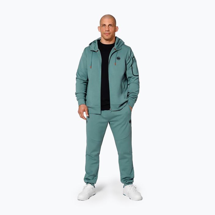 Vyriškas džemperis Pitbull West Coast Explorer Hooded Zip mint 2