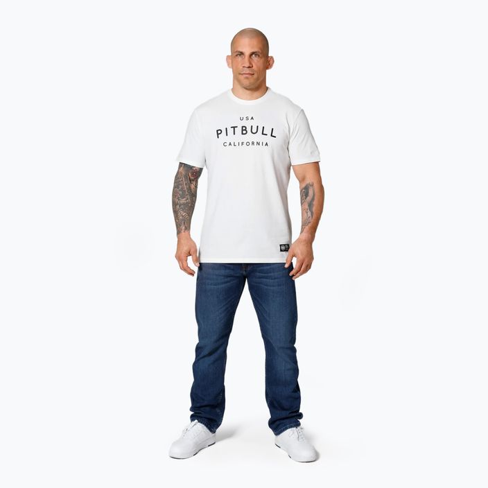 Vyriški marškinėliai Pitbull West Coast Usa Cal white 2